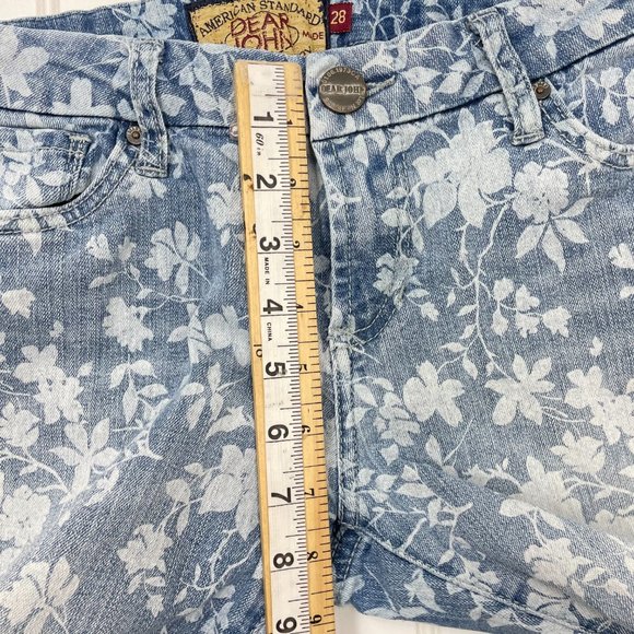 Dear John Women Capri Jeans, Floral Print Size 28 Heavy Denim. - Picture 9 of 12